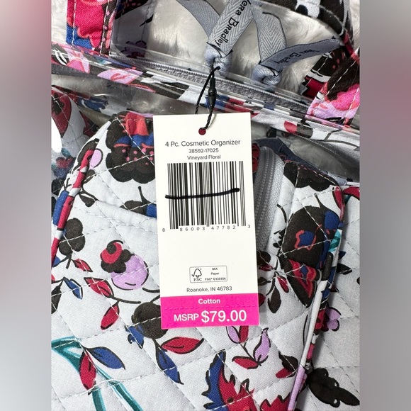 Brand New Vera Bradley 4 Piece Cosmetic Organizer Travel Set, NWT - Picture 8 of 10